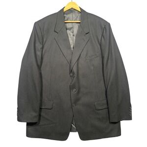 Gerald Austin Blazer Mens 48L Gray 3 Button Sport Coat Jacket